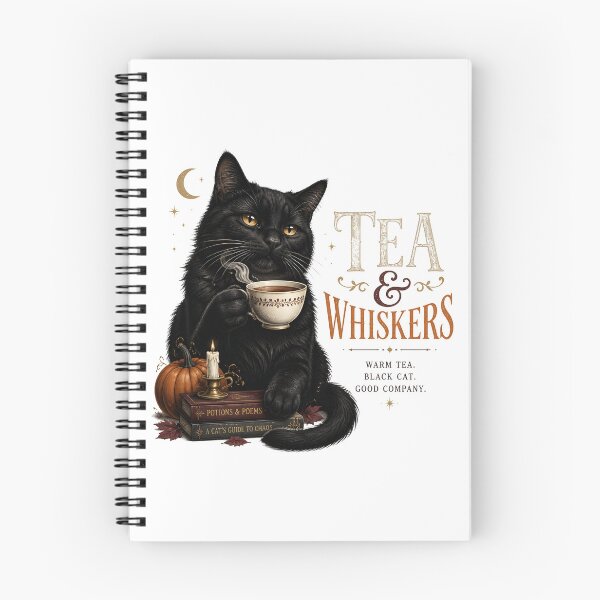 Item preview, Tea & Whiskers Gothic Storybook Poster Halloween designed and sold by RoyesButler.