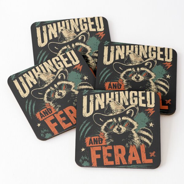 Item preview, Unhinged And Feral Raccoon Wild Animal Humor Fan designed and sold by JonesFlora2025.