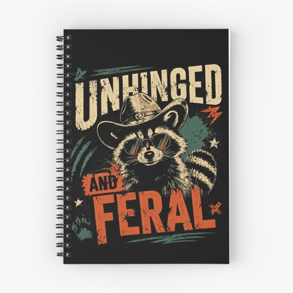 Item preview, Unhinged And Feral Raccoon Wild Animal Humor Fan designed and sold by JonesFlora2025.