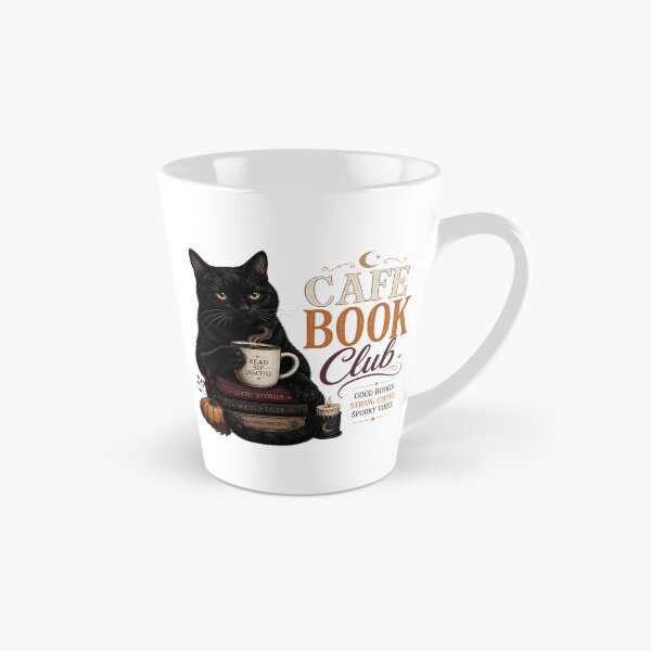 Item preview, Cafe Book Club Cat Vintage Halloween Label Halloween designed and sold by RoyesButler.