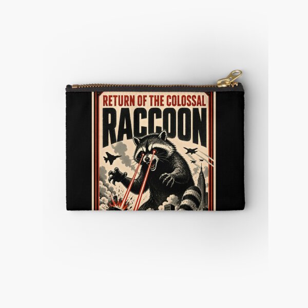 Item preview, Return Of The Colossal Raccoon Nature Strikes Back Kaiju Monster Movie Fan designed and sold by RetroMini2026.