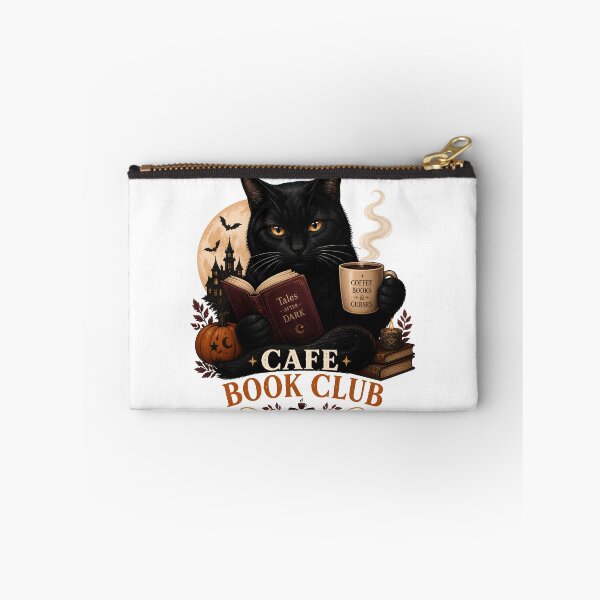 Item preview, Cafe Book Club Cat Gothic Storybook Poster Halloween designed and sold by RoyesButler.