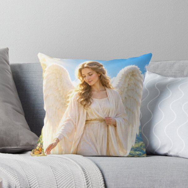 Item preview, Guardian Angel in Wildflower Meadow Catholic Gift designed and sold by LTcatholics.