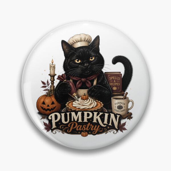 Item preview, Pumpkin Pastry Cat Vintage Halloween Label Halloween designed and sold by RoyesButler.