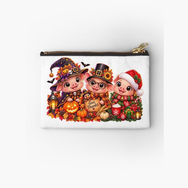 Item preview, Halloween Thanksgiving Christmas Holiday Pigs Spooky designed and sold by QuiteOrbit.