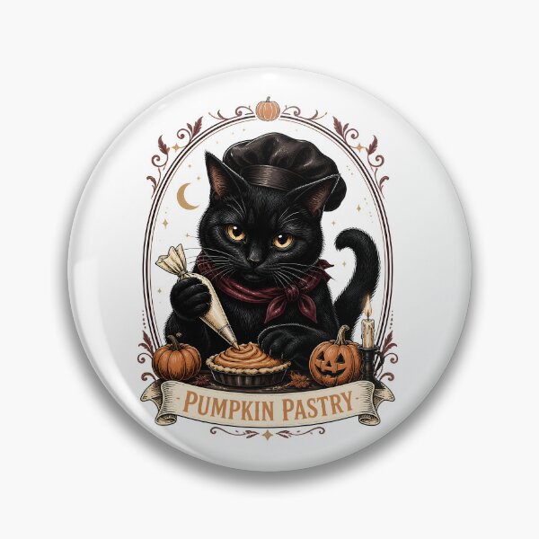 Item preview, Pumpkin Pastry Cat Gothic Storybook Poster Halloween designed and sold by RoyesButler.