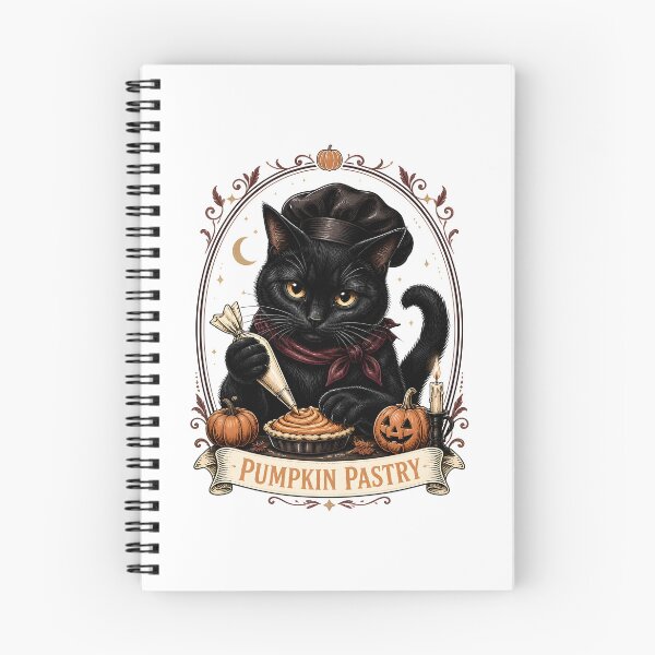 Item preview, Pumpkin Pastry Cat Gothic Storybook Poster Halloween designed and sold by RoyesButler.
