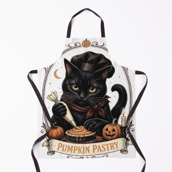 Item preview, Pumpkin Pastry Cat Gothic Storybook Poster Halloween designed and sold by RoyesButler.