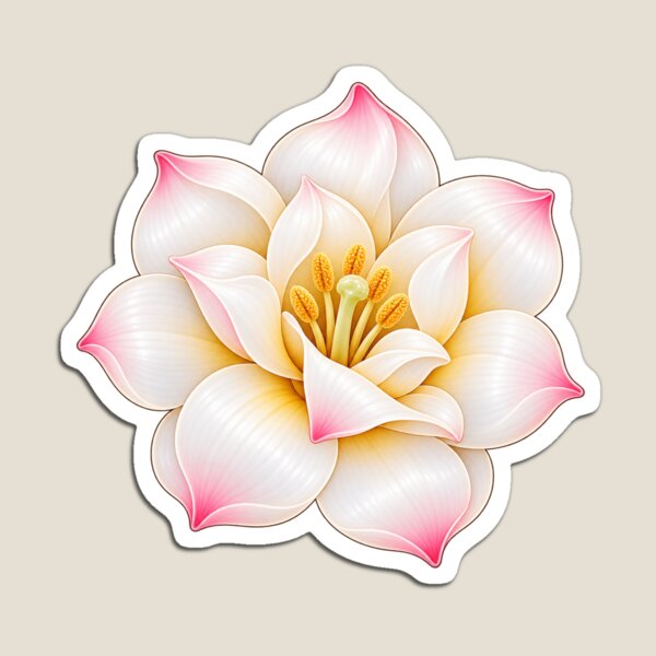 Item preview, White Tuberose Flower with Soft Pink Tips designed and sold by HO•Designs.