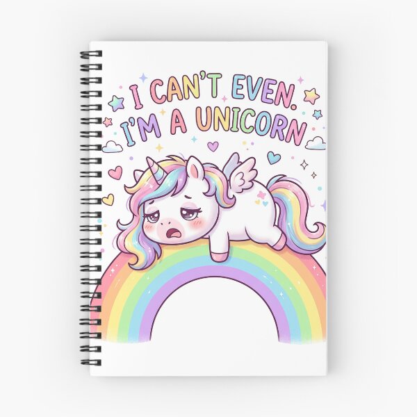 Item preview, Funny Tired Rainbow Unicorn designed and sold by naragon4289.