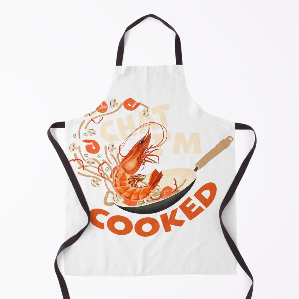 Item preview, Chat I’m Cooked Funny Shrimp Stir Fry Design Performance T-Shirt designed and sold by Magoya Store ⭐⭐⭐⭐⭐.