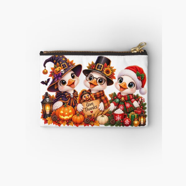 Item preview, Cute Halloween Thanksgiving Christmas Goose Holiday designed and sold by QuiteOrbit.