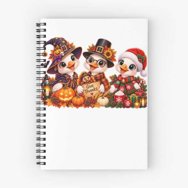 Item preview, Cute Halloween Thanksgiving Christmas Goose Holiday designed and sold by QuiteOrbit.