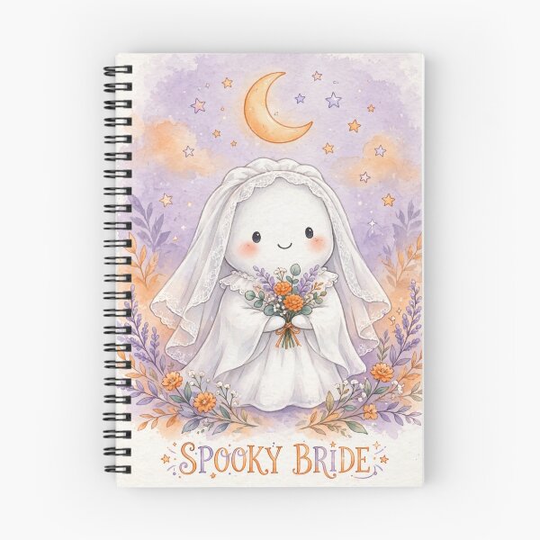 Item preview, Spooky Bride Shirt – Cute Ghost Bridal Halloween Wedding Tee designed and sold by KERK Art and Design.