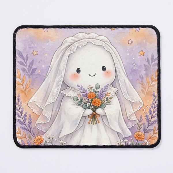 Item preview, Spooky Bride Shirt – Cute Ghost Bridal Halloween Wedding Tee designed and sold by KERK Art and Design.