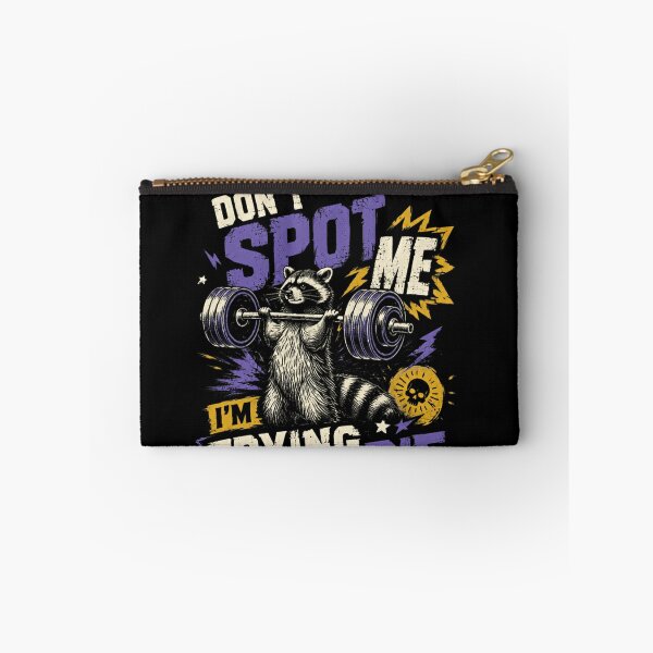 Item preview, Don't Spot Me I'm Trying To Die Raccoon Gym Lifter Fitness Enthusiast designed and sold by RetroMini2026.