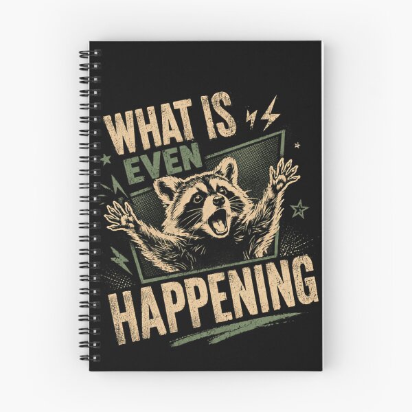 Item preview, What Is Even Happening Raccoon Confused Animal Humor designed and sold by RetroMini2026.
