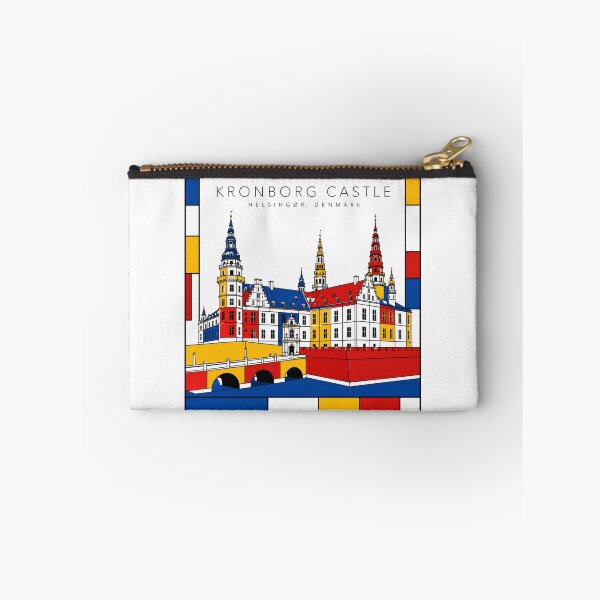 Item preview, Kronborg Castle Helsingor Denmark Mondrian Style 3D Poster designed and sold by CMYKStudio.