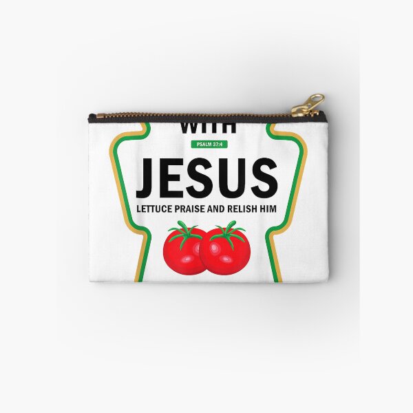 Item preview, Catch Up with Jesus Funny Christian Ketchup Pun Food Meme T-Shirt designed and sold by KTY-NUSS.