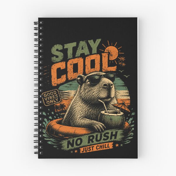 Item preview, Stay Cool No Rush Just Chill Capybara Summer Relaxation Animal Lover designed and sold by JonesFlora2025.