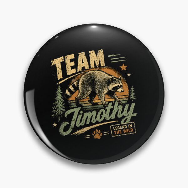 Item preview, Team Timothy Raccoon Legend In The Wild Nature Wildlife Fan designed and sold by RetroMini2026.