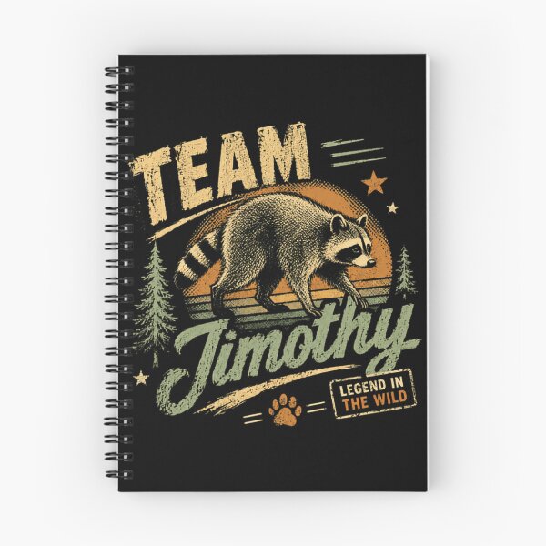 Item preview, Team Timothy Raccoon Legend In The Wild Nature Wildlife Fan designed and sold by RetroMini2026.