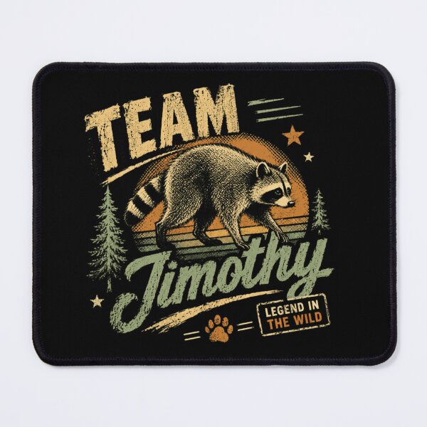 Item preview, Team Timothy Raccoon Legend In The Wild Nature Wildlife Fan designed and sold by RetroMini2026.