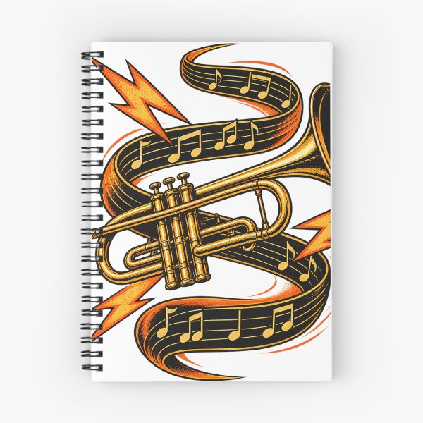 Item preview, Brass Current Funk Trumpet Graphic designed and sold by S06PMarketing.
