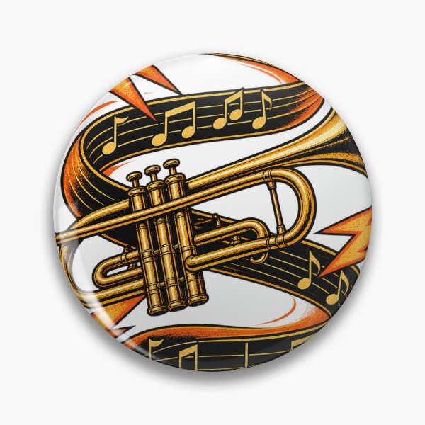 Item preview, Brass Current Funk Trumpet Graphic designed and sold by S06PMarketing.