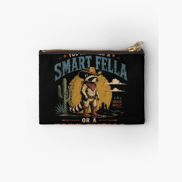 Item preview, You're Either A Smart Fella Or A Fart Smella Funny Raccoon Western Humor designed and sold by RetroMini2026.