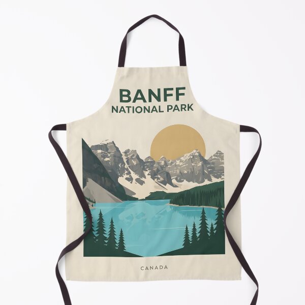 Item preview, Banff National Park Vintage Travel Poster - Minimalist Canadian Rockies Art Print designed and sold by DuckOddity.