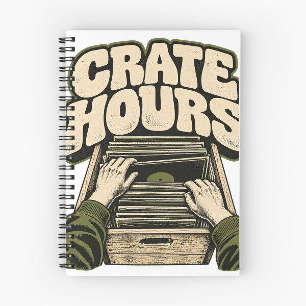 Item preview, Crate Hours Record Collector Slogan designed and sold by S06PMarketing.