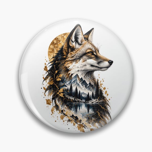 Item preview, Fox at the Mountain Lake | Fox Alpine Lake Art | Norvian designed and sold by Norvian.