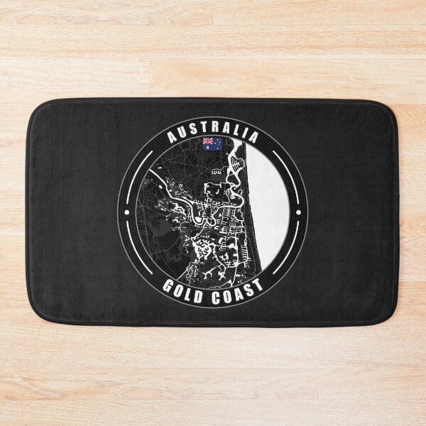 Item preview, Gold Coast Australia City Map  designed and sold by Thistle-TShop.