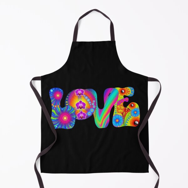 Item preview, Psychedelic LOVE – Colorful Flower Power Retro Art designed and sold by Classic Chaos Creations.