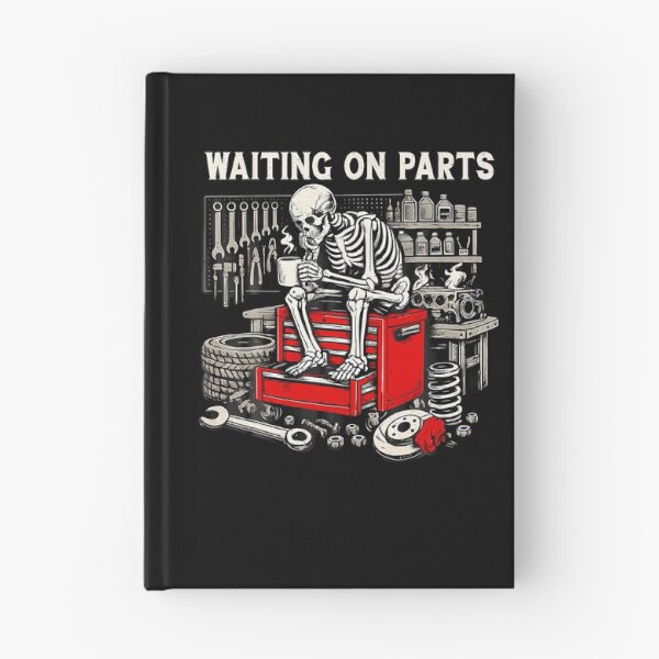 Item preview, Funny Waiting On Parts Retro Mechanic Skeleton Auto Repair  designed and sold by Glitch-Critters.