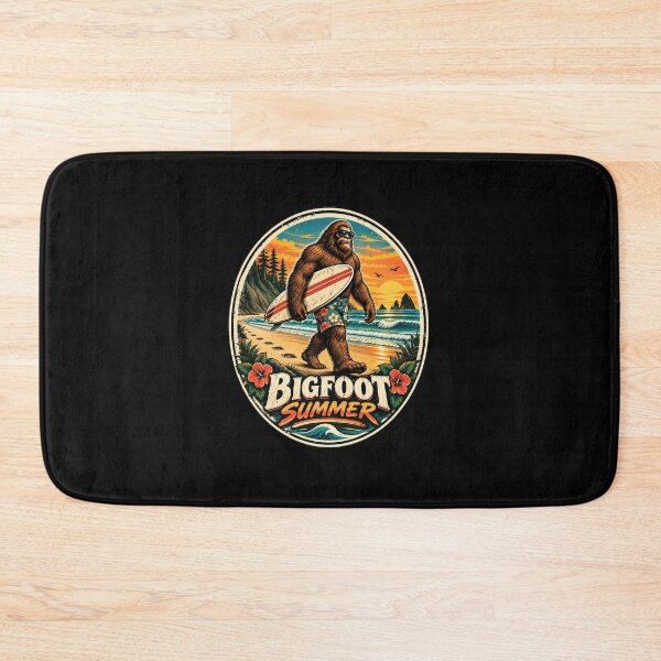 Item preview, Bigfoot Summer Vintage Sasquatch Surfing designed and sold by Swanny's Custom T-shirt and Gift Designs.