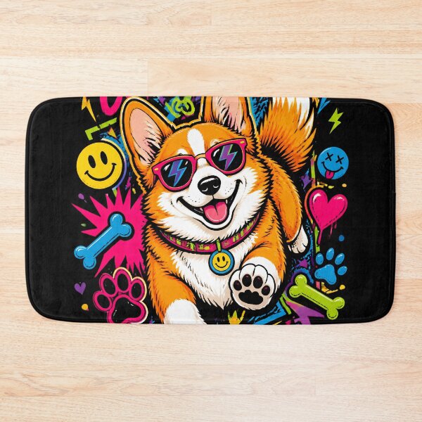 Item preview, Psychedelic Neon Cool Corgi Dog Pop Art designed and sold by Skyrocketz.