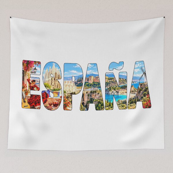 Item preview, ESPANA - Tourist Highlights Souvenir Sticker Shirt Sagrada Familia Flamenco designed and sold by Adam Gormley.