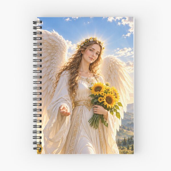 Item preview, Guardian Angel Sunflower Field Catholic Christian Gift designed and sold by LTcatholics.