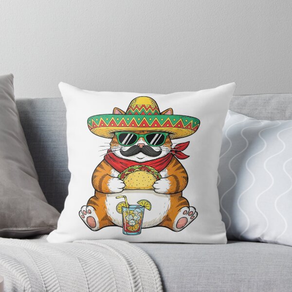 Item preview, Cat Eating Tacos - Taco Lover Mexican Food Cinco de Mayo T-Shirt designed and sold by Badriiiii.