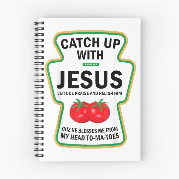 Item preview, Catch Up with Jesus Funny Christian Ketchup Pun Food Meme T-Shirt designed and sold by KTY-NUSS.