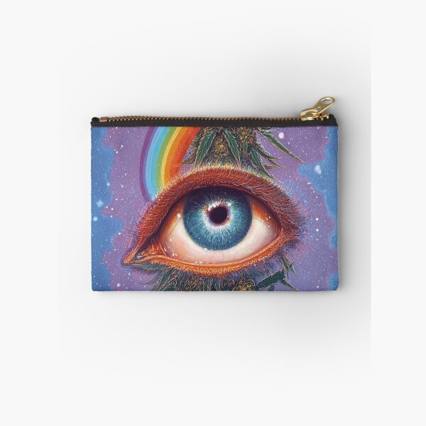 Item preview, All Eyes On Me Psychedelic Cannabis Rainbow Eye designed and sold by MongLongStudio.