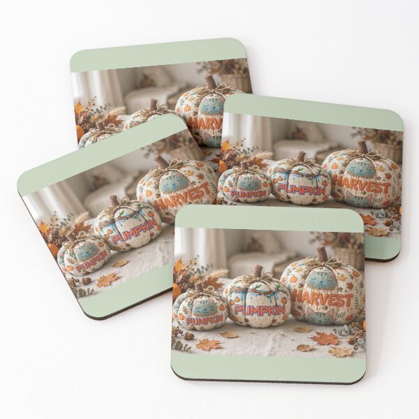 Item preview, Cozy Fabric Plush Pumpkins - Sage Green Cat Pumpkin Harvest Fall Decor designed and sold by BlackAndBrown.
