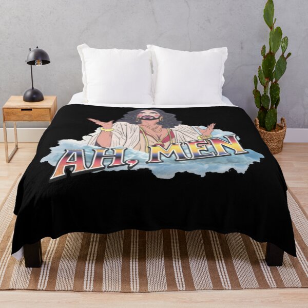 Item preview, Ah Men Funny LGBT Gay Pride Jesus Rainbow Flag Christian designed and sold by popfleurs.