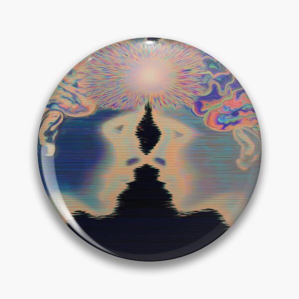 Item preview, Connected Two Minds Psychedelic Silhouette Art designed and sold by MongLongStudio.