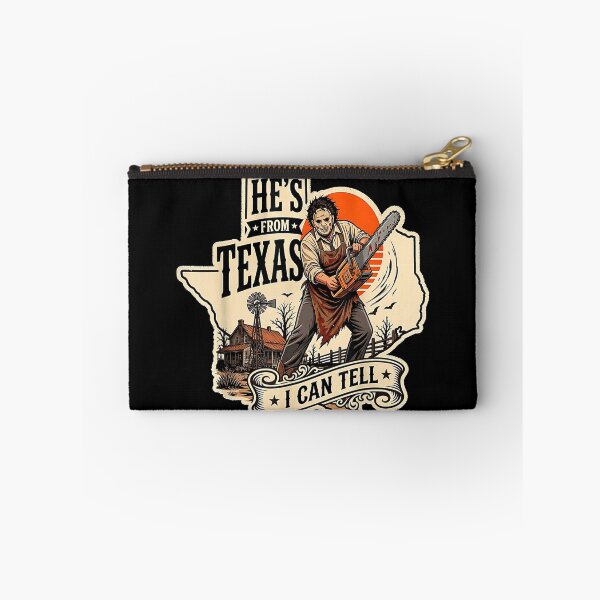 Item preview, Hes from Texas I Can Tell Chainsaw Horror Halloween designed and sold by PonyRoniku.