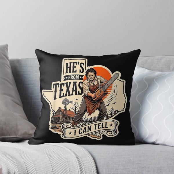 Item preview, Hes from Texas I Can Tell Chainsaw Horror Halloween designed and sold by PonyRoniku.