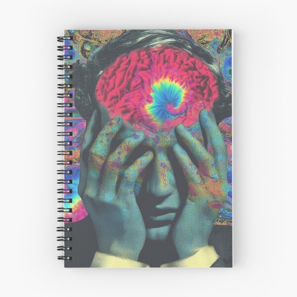 Item preview, Vortex Rainbow Brain Spiral Psychedelic Art designed and sold by MongLongStudio.