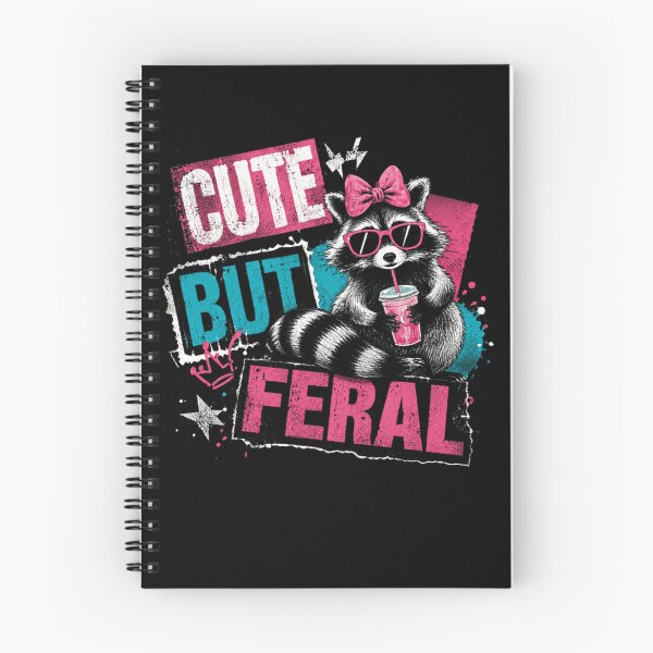 Item preview, Cute But Feral Raccoon Sassy Wild Animal Lover designed and sold by HumansStuck12.